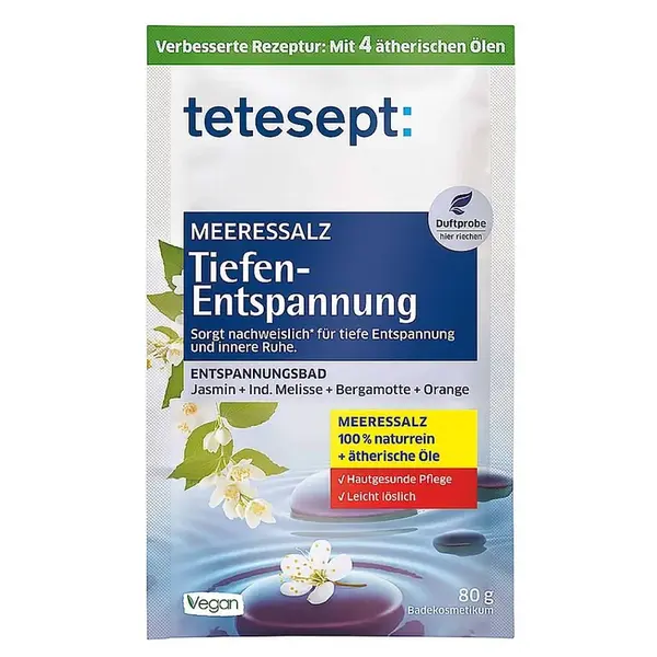 TETESEPT Morská soľ do kúpeľa Hlboké uvoľnenie 80 g