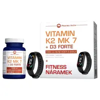 PHARMA ACTIV Vitamín K2 MK 7+ D3 Forte 125 tabliet 88 g+Fitness náramok