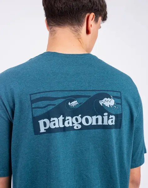 Patagonia M's Boardshort Logo Pocket Responsibili-Tee Wetland Blue M