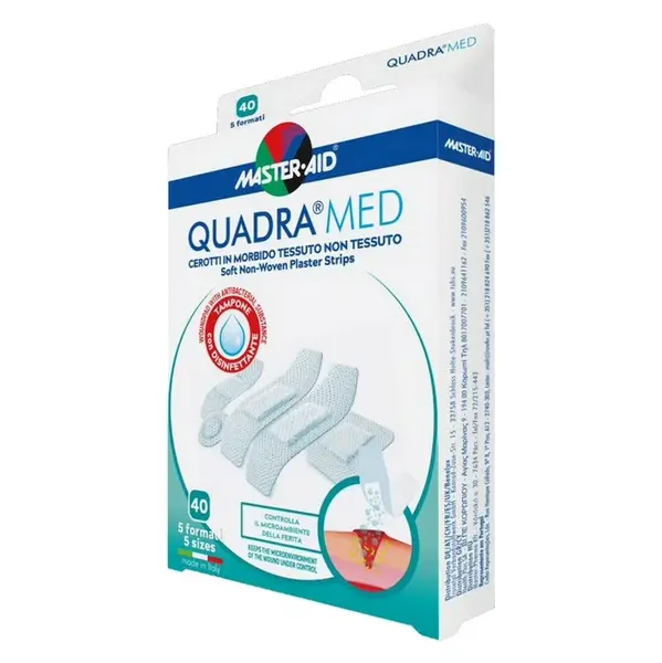 QUADRA Med Náplasti jemné 5 veľkostí 40 ks