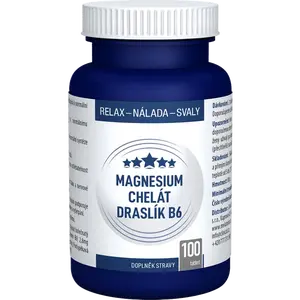 CLINICAL Magnesium chelát + Draslík B6 100 tabliet