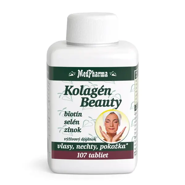 MEDPHARMA Kolagén Beauty biotín + selén + zinok 107 tabliet