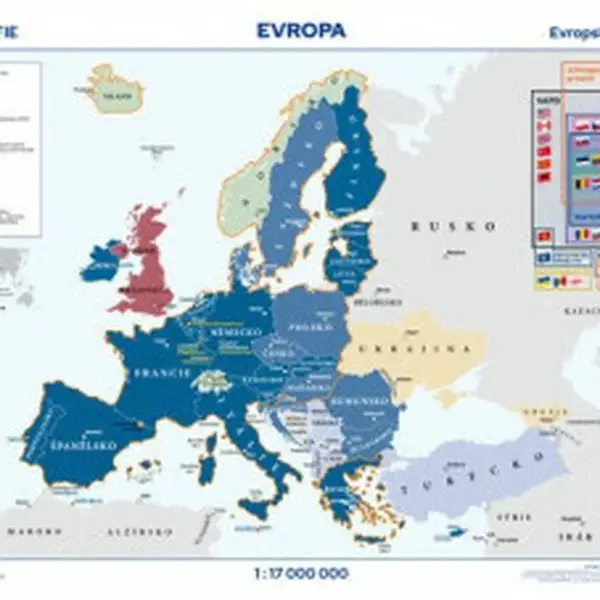 Evropská unie a NATO 1:17 000 000