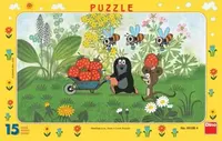 Puzzle Krtek na výletě 15 dílků deskové