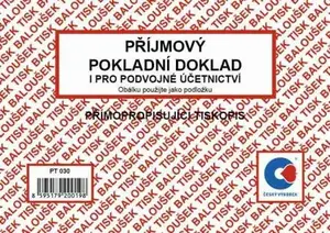 Příjmový pokladní doklad i pro podvojné účetnictví A6