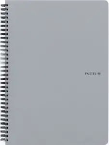 Twin wire blok A4 PP PASTELINI šedá