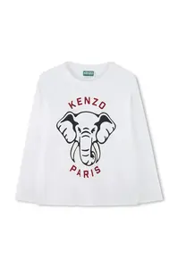 Dětské bavlněné tričko s dlouhým rukávem Kenzo Kids
