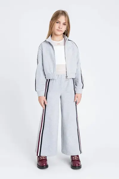 Dětská tepláková souprava Twinset 2-pack šedá barva, 252GJ2011