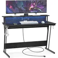 MID.YOU PC STŮL, černá, 120/91/60 cm