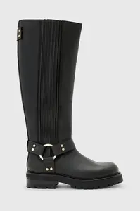 Kožené kozačky AllSaints Maddie High Boot