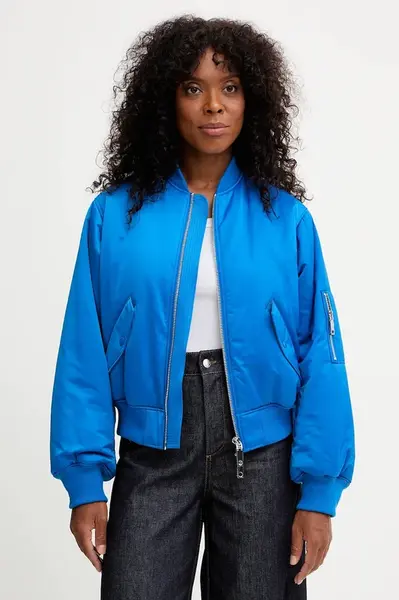 Bomber bunda MAX&Co. modrá barva, zimní, 2528486022200