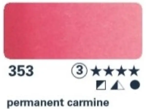 Akvarelová barva Horadam 1/2 – 353 permanent carmine
