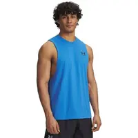 Under Armour LEFT CHEST CUT OFF Pánské tílko, modrá, velikost S