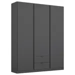 Rauch Möbel ŠATNÍ SKŘÍŇ S OTOČNÝMI DVEŘMI, šedá, 136/197/54 cm