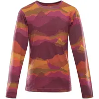 ALPINE PRO ECCO 2 Dětské triko s dlouhým rukávem, růžová, velikost 152-158