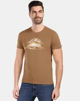 Pánské bavlněné tričko kilpi spacer-m hnědá 3xl