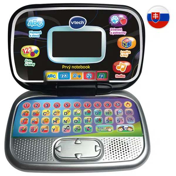 Vtech Môj prvý notebook - čierny SK
