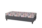 Postel Darko Rozměr: 90 x 200 cm, Matrace: Luna, látka: Korpus / čela Paris 5 + lehací plocha Walker 9 (vzor)