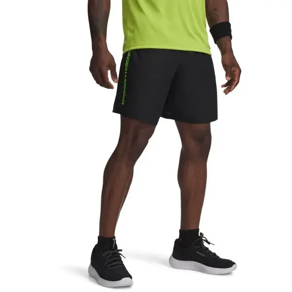 Under Armour WOVEN WORDMARK Pánske krátke nohavice, čierna, veľkosť L
