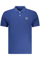 Modrá polokošeľa s krátkym rukávom