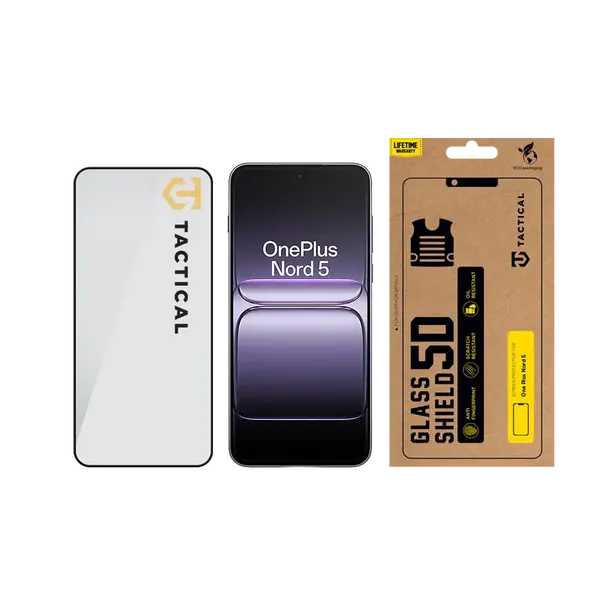 Tvrzené sklo Tactical Glass Shield 5D pro OnePlus Nord 5, černá