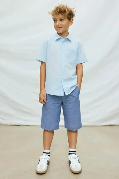 Dětské šortky s příměsí lnu Mayoral