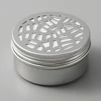 Aluminium Shallow Round Candle Tins