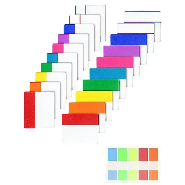 500Pcs Rectangle PET Index Labels