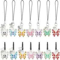 Alloy Enamel Mobile Straps & Mobile Dustproof Plugs