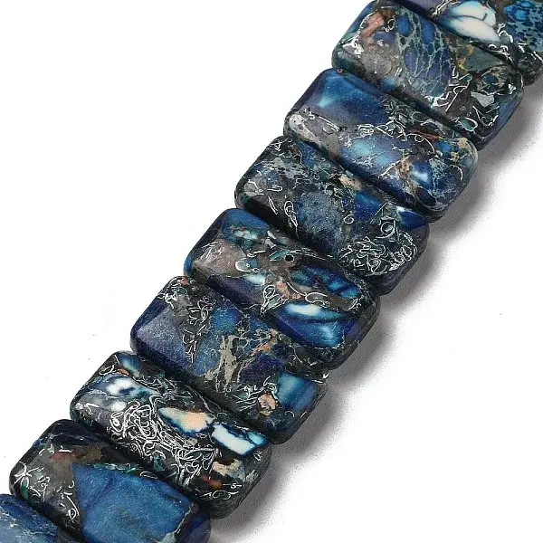 Synthetic Imperial Jasper Beads Strands