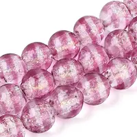 Handmade Foil Glass Beads Strands