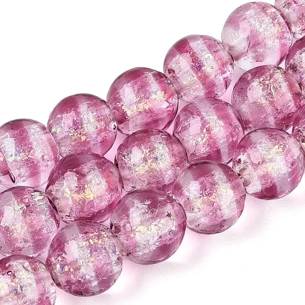 Handmade Foil Glass Beads Strands