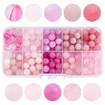 180pcs 10 Styles Natural & Synthetic Mixed Gemstone Beads