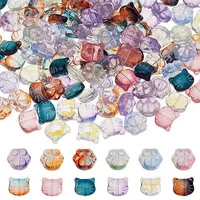 120Pcs 2 Styles Glass Beads