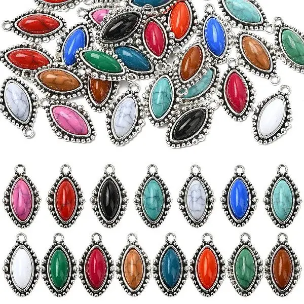 30Pcs 15 Styles Zinc Alloy Pendants