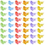 60Pcs 6 Colors Luminous Resin Lizard Figurines