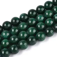 Dyed Natural Mashan Jade Round Beads Strands