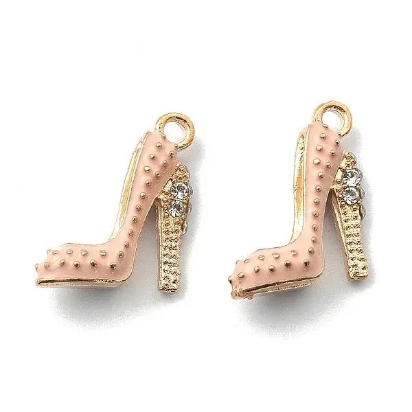 2Pcs Alloy Enamel Stilettos Pendants
