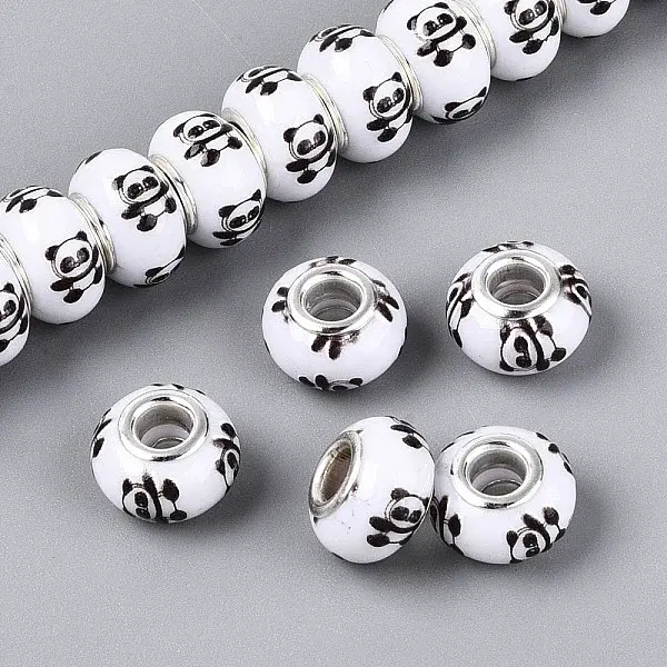 Opaque Resin European Beads