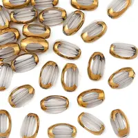 30Pcs Electroplate Glass Beads
