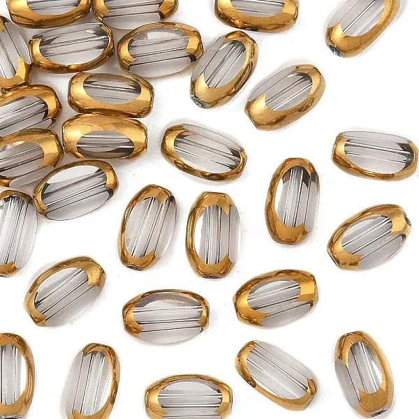 30Pcs Electroplate Glass Beads