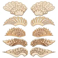 25 Pairs 5 Style Wood Cabochons