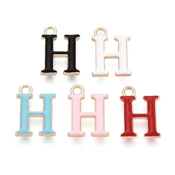 Rack Plating Alloy Enamel Pendants