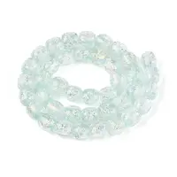 Handmade Foil Lampwork Beads Strands