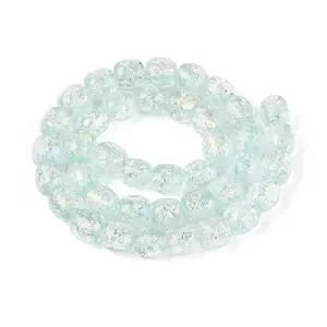 Handmade Foil Lampwork Beads Strands