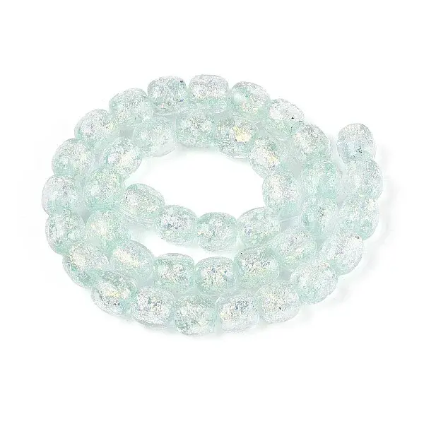 Handmade Foil Lampwork Beads Strands