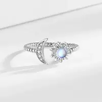 Brass Micro Pave Clear Cubic Zirconia Open Cuff Rings for Women