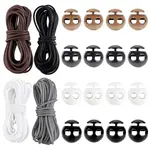 24Pcs 4 Colors Plastic Cord Locks