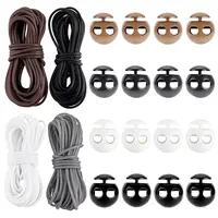 24Pcs 4 Colors Plastic Cord Locks