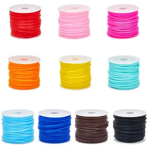50M 10 Colors Hollow Pipe PVC Tubular Synthetic Rubber Cord